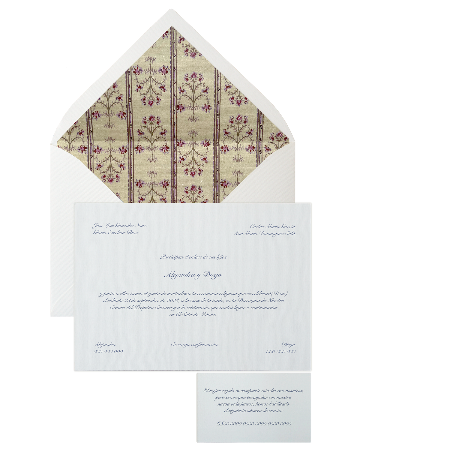 Invitación Pattern CHATEAU arena