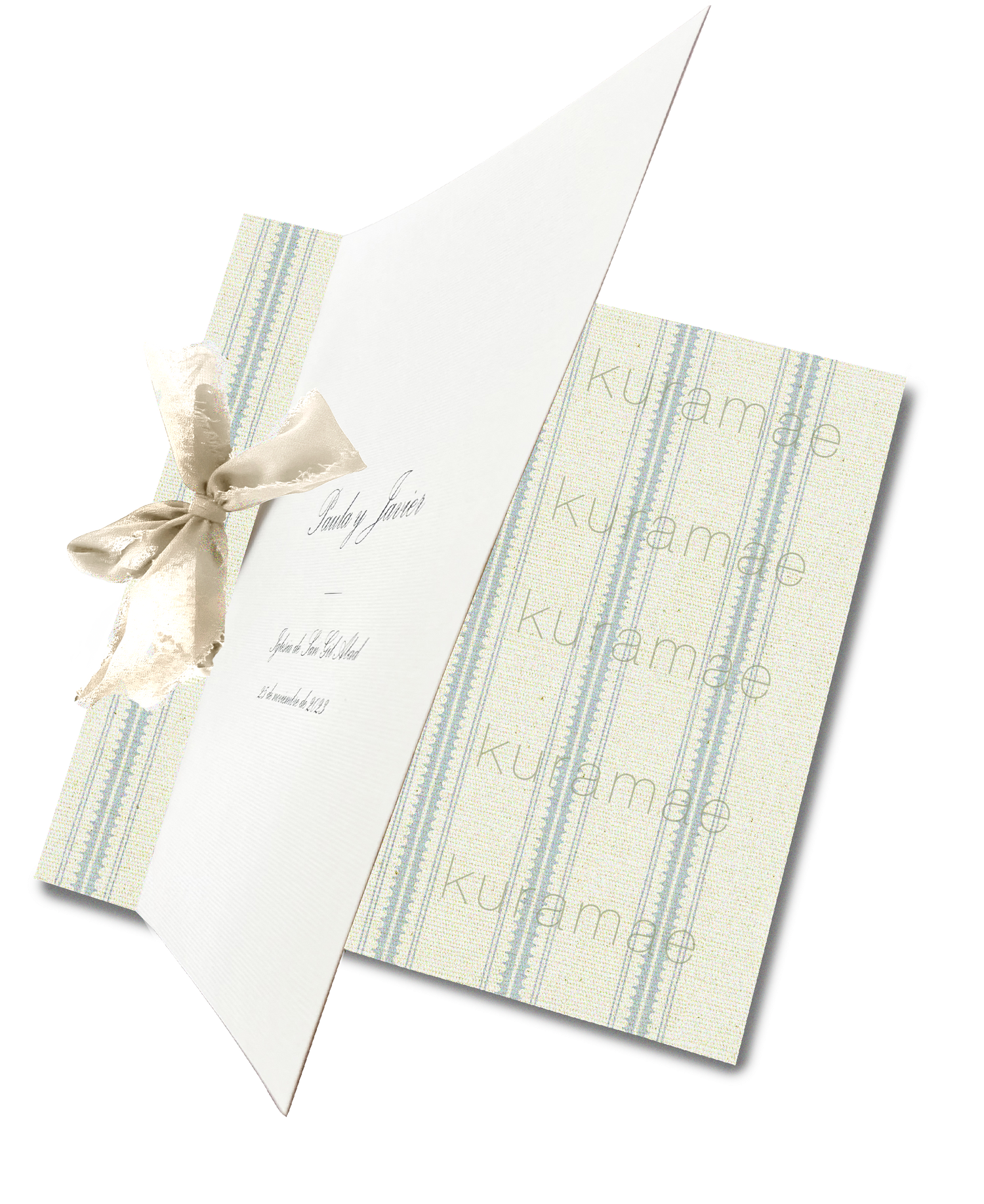 Libro de firmas Pattern BIARRITZ AZUL