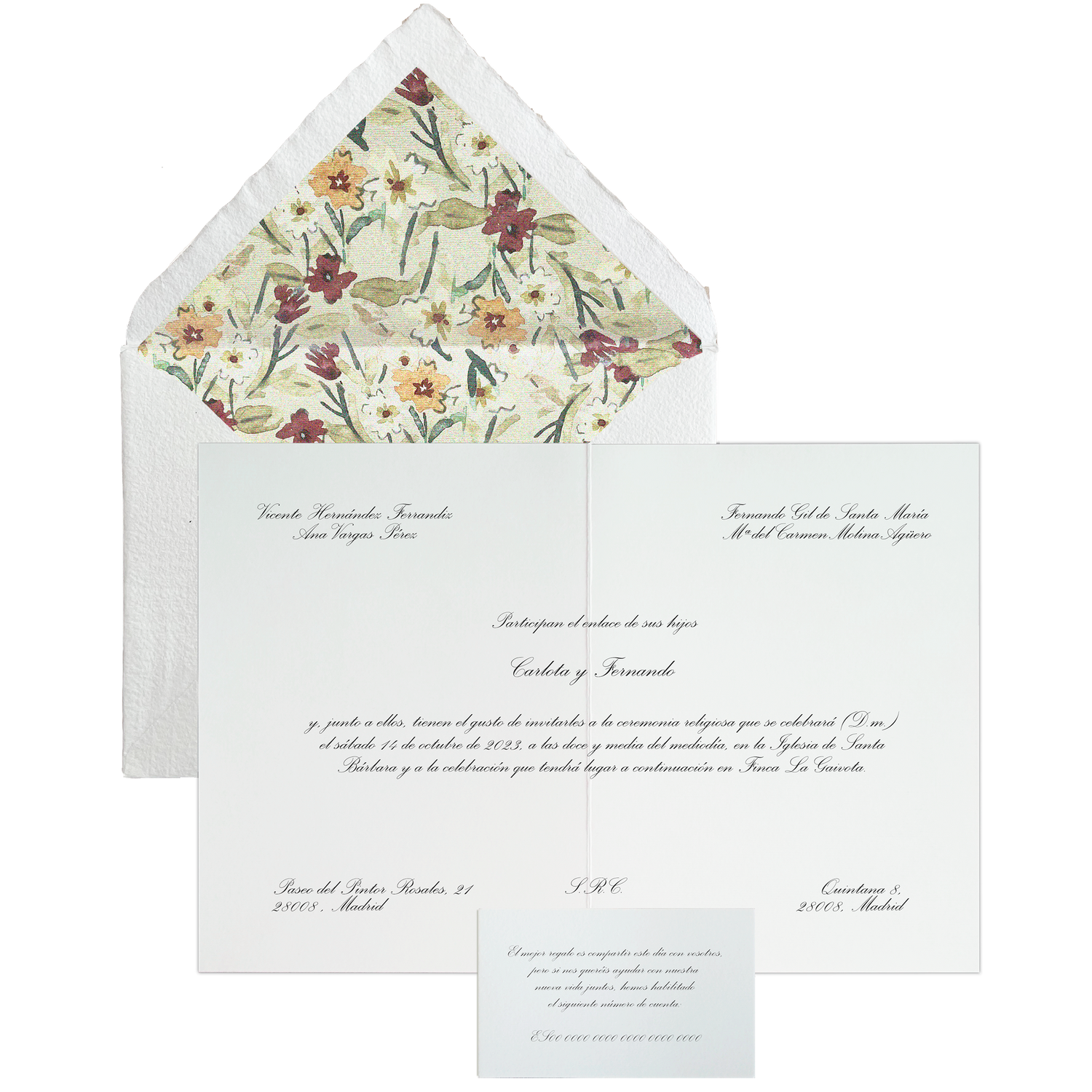 Invitación Pattern SINTRA amarillo