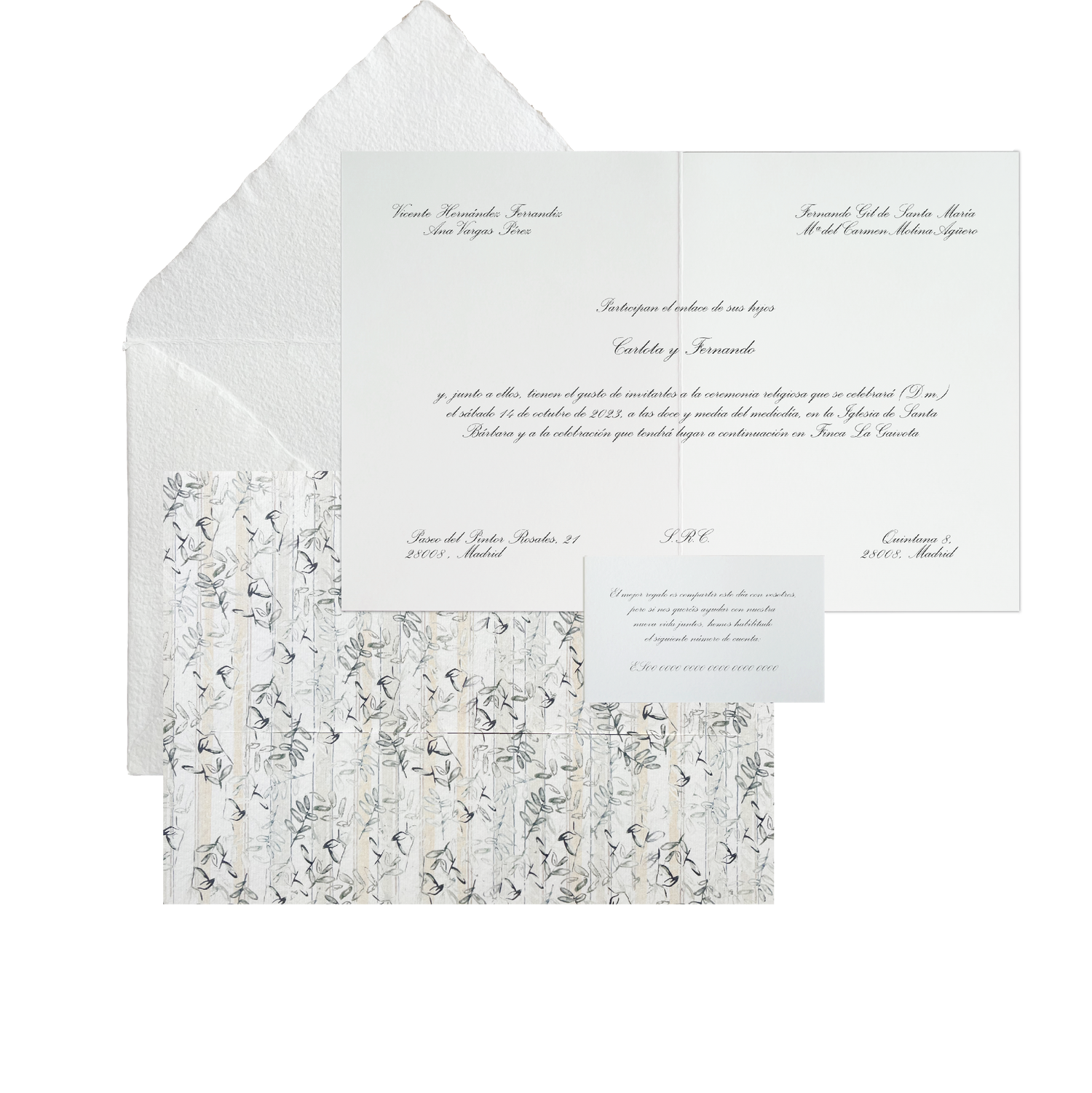 Invitación Carpeta BORDEAUX RAYAS
