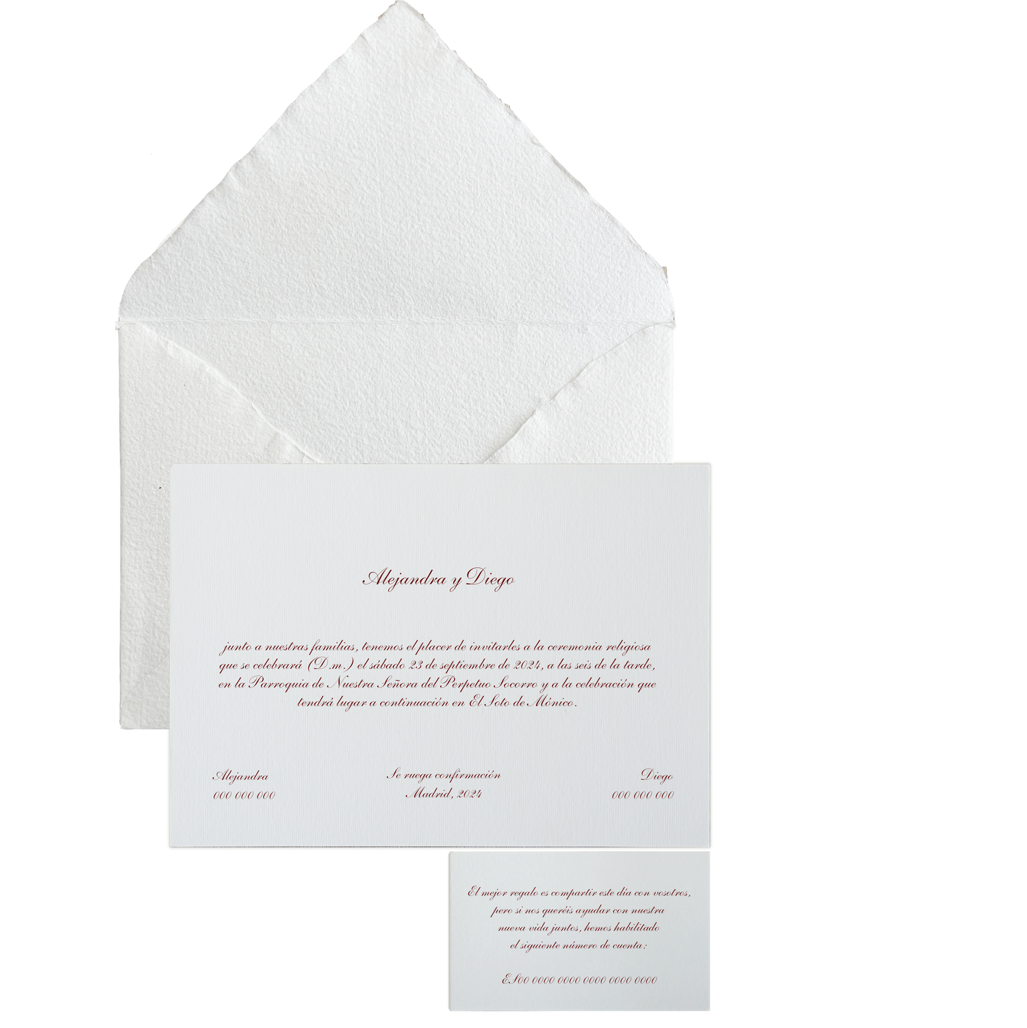 Invitación Artesano sin forro