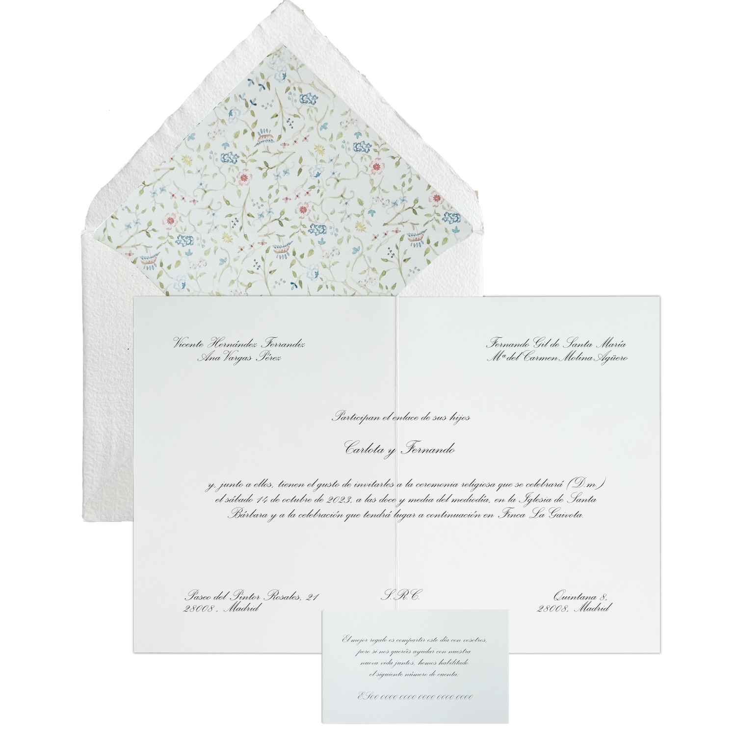 Invitación Pattern BOTÁNICO