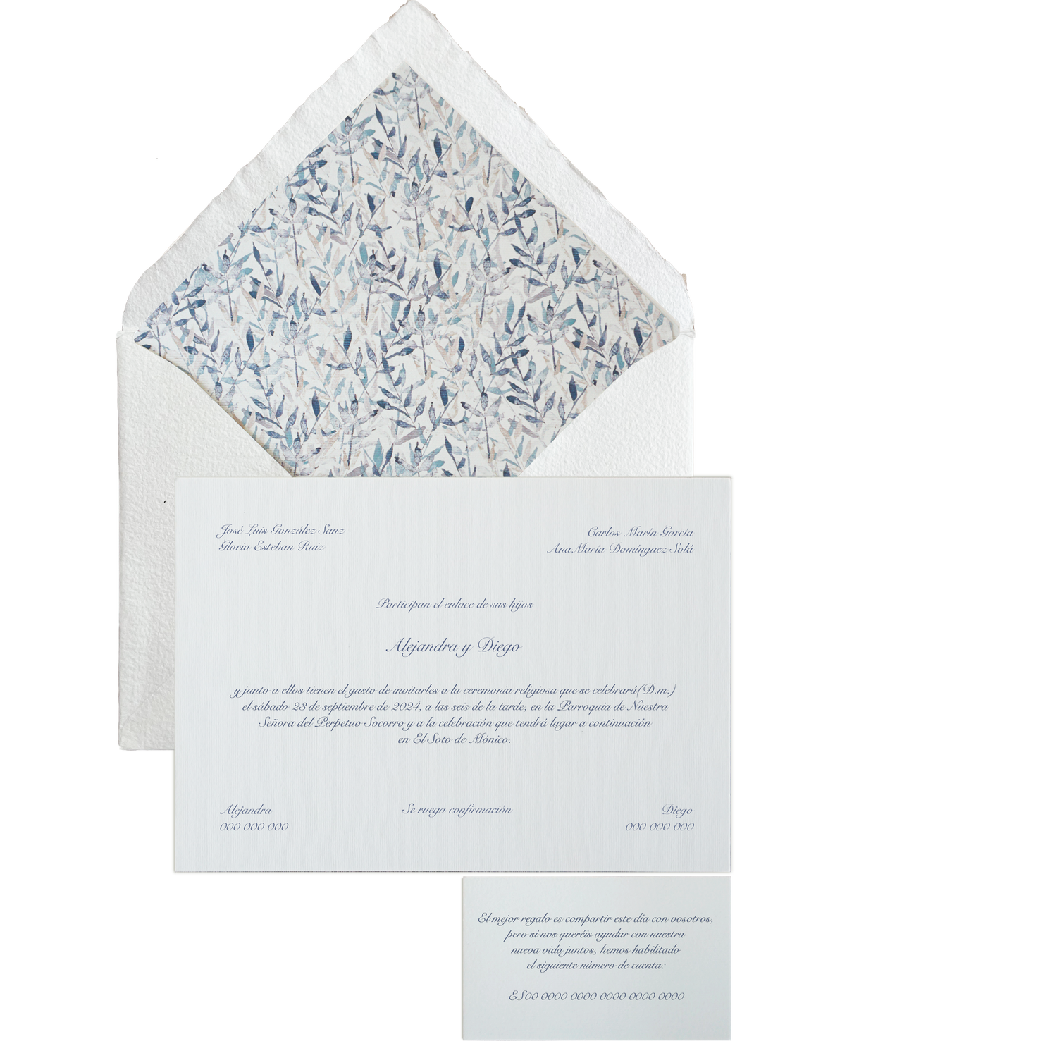 Invitación Pattern HOJAS