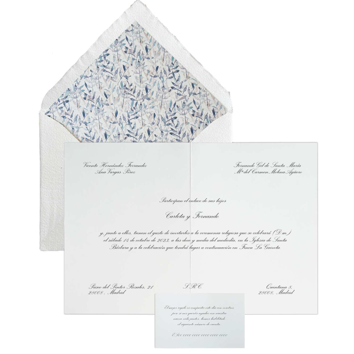 Invitación Pattern HOJAS