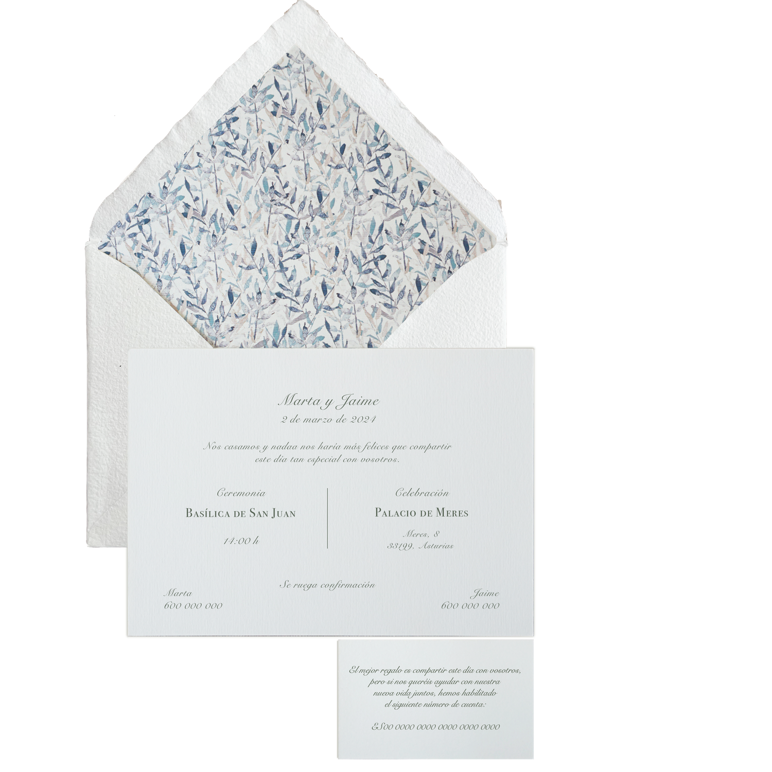 Invitación Pattern HOJAS