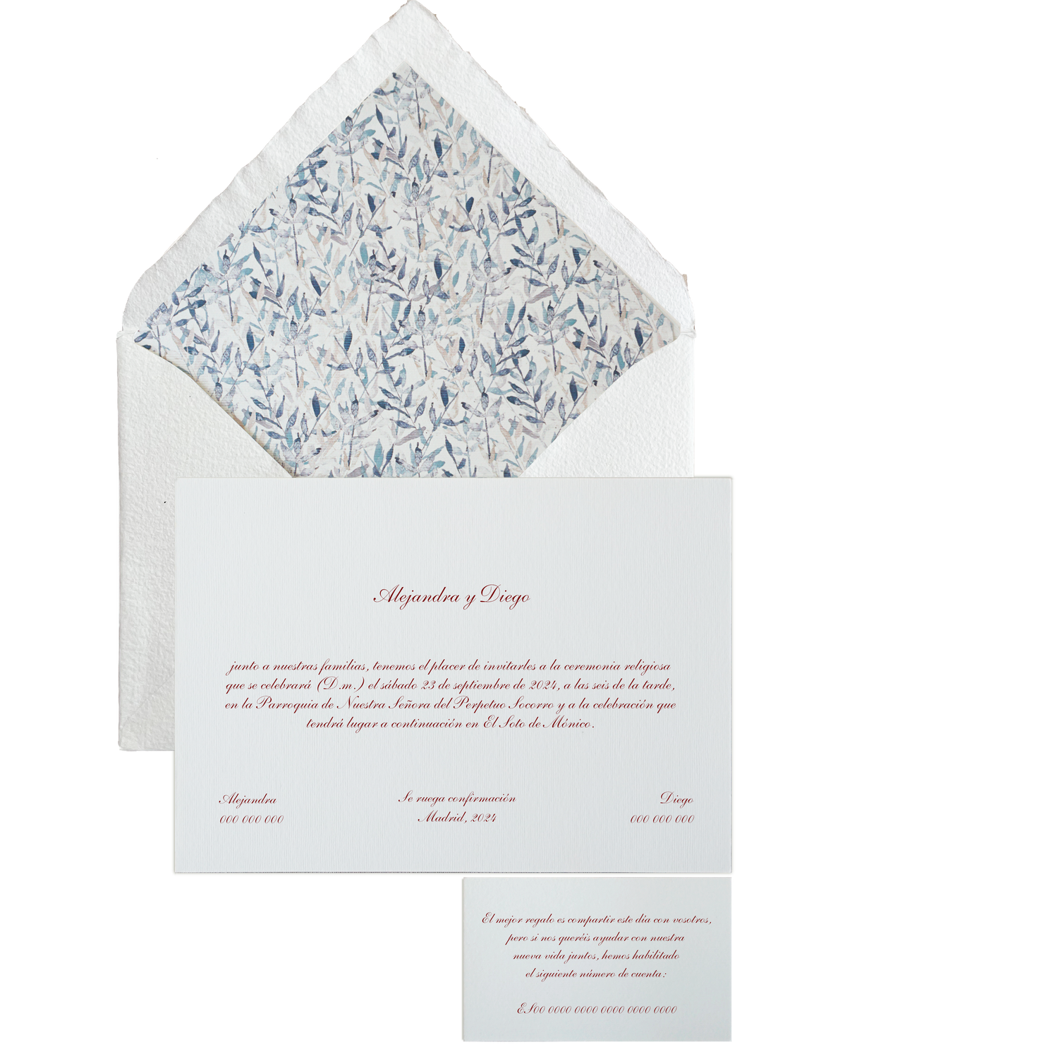 Invitación Pattern HOJAS