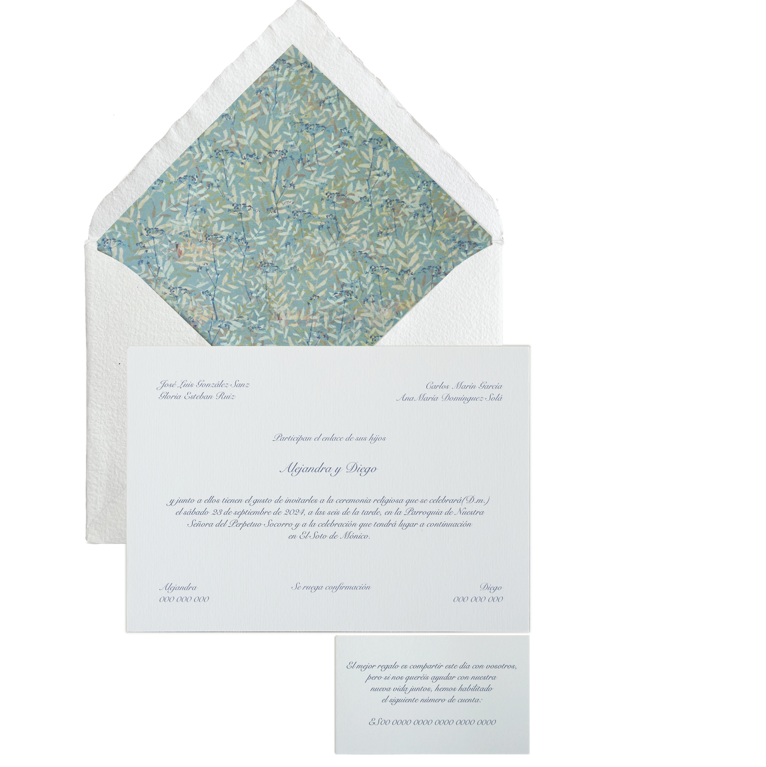 Invitación Pattern NORMANDIE OSCURO