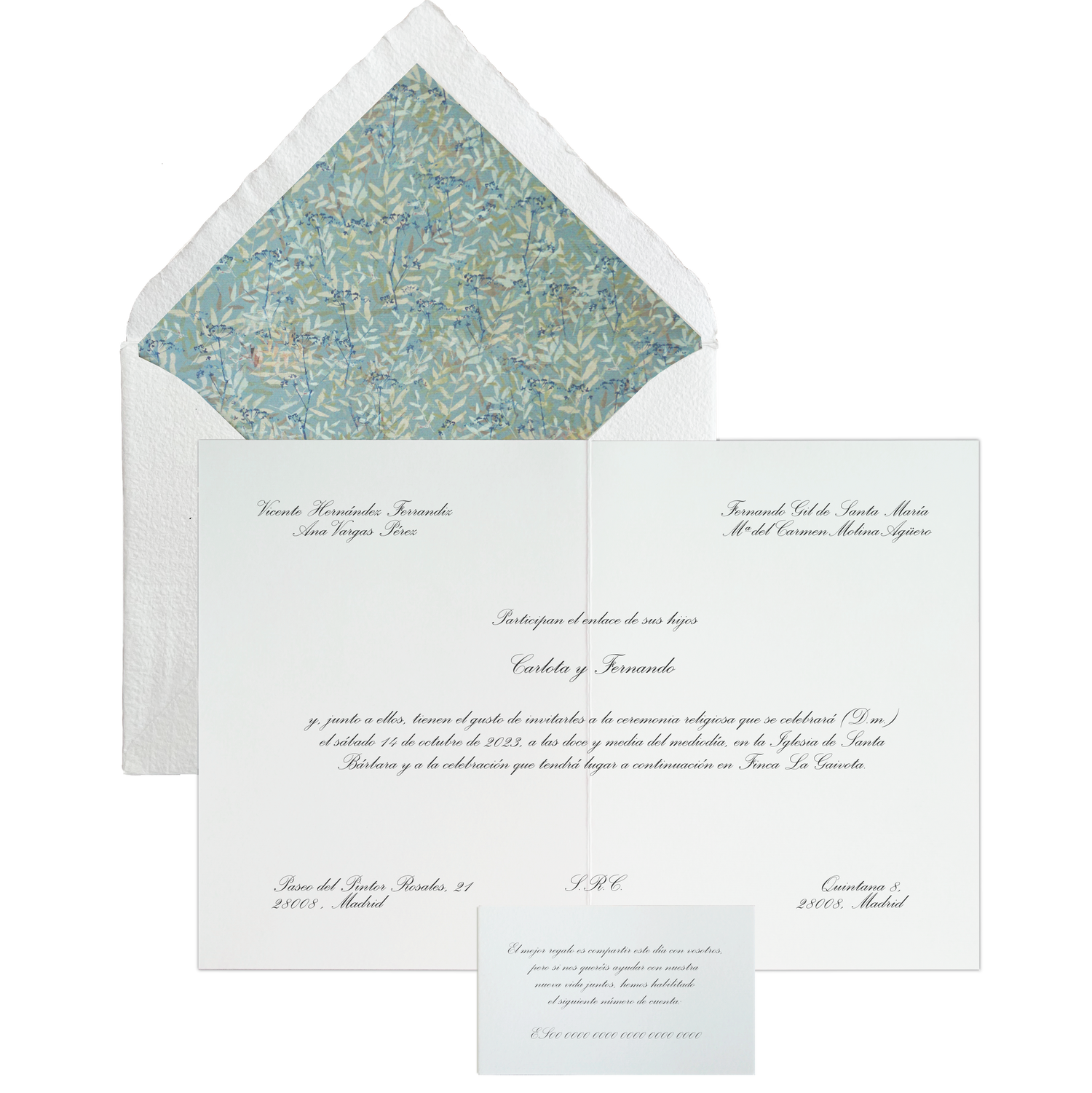 Invitación Pattern NORMANDIE OSCURO