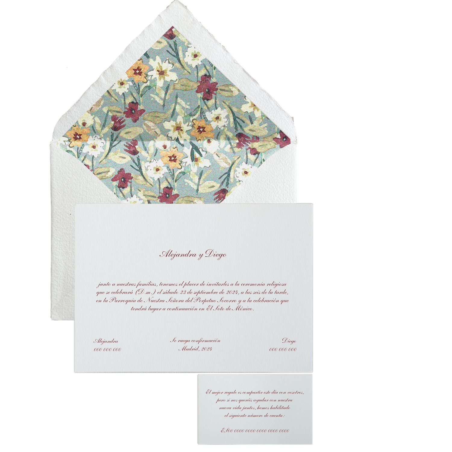 Invitación Pattern SINTRA azul