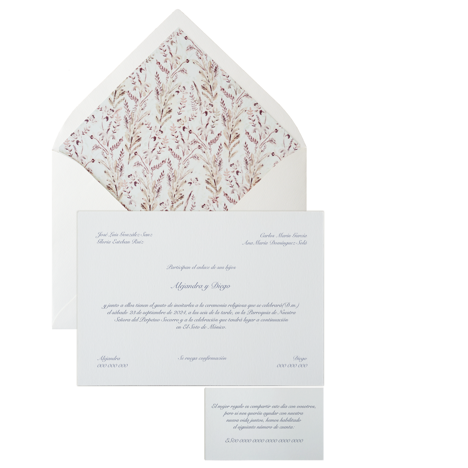 Invitación Pattern BOSQUE OTOÑO