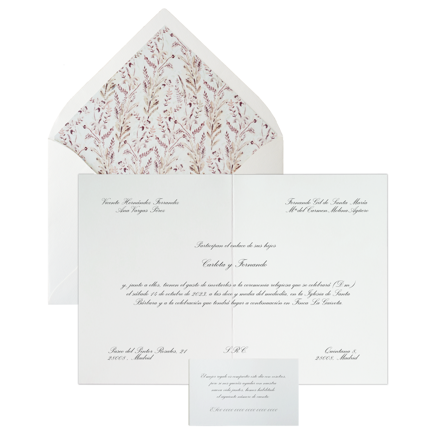 Invitación Pattern BOSQUE OTOÑO