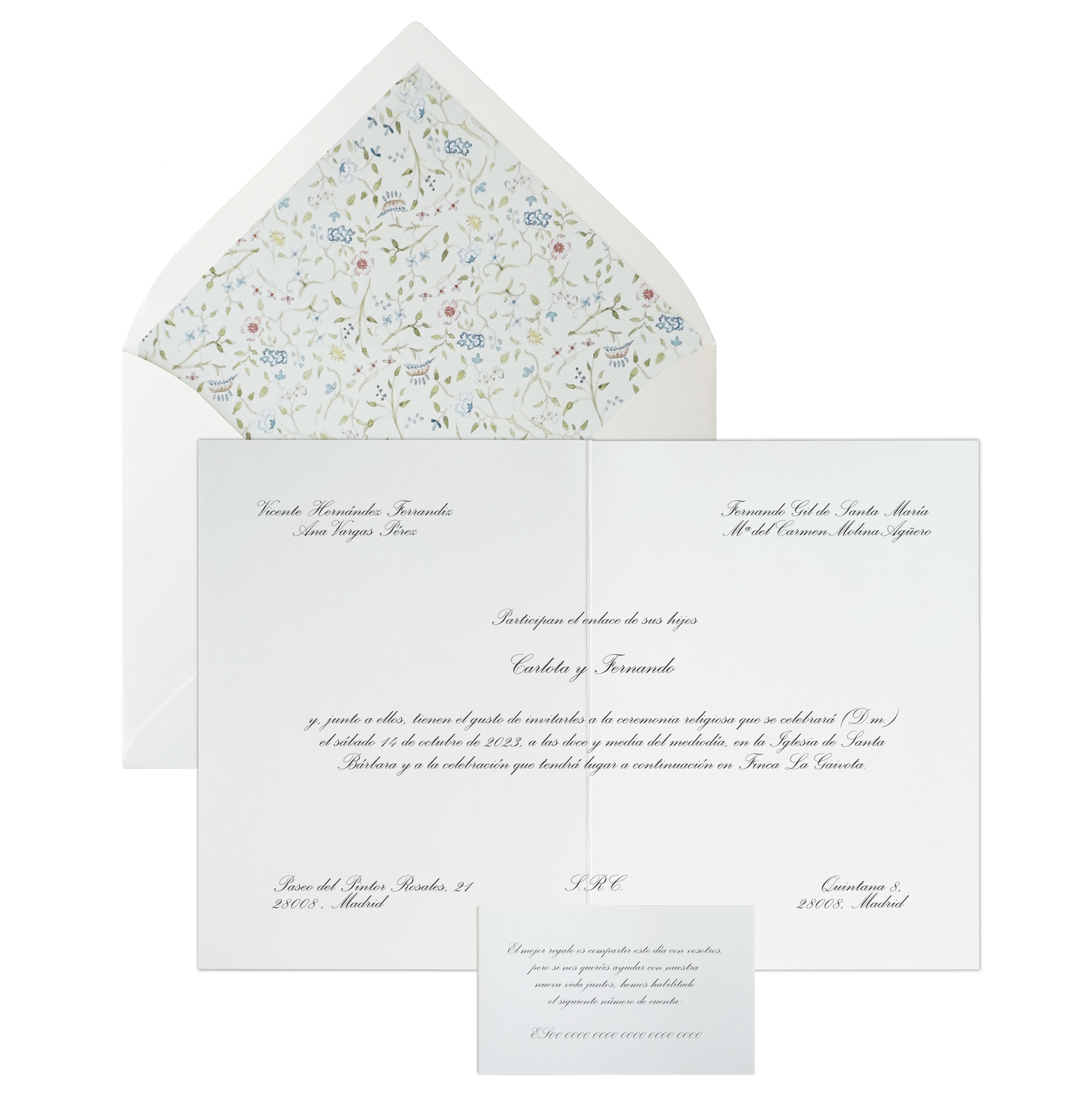 Invitación Pattern BOTÁNICO