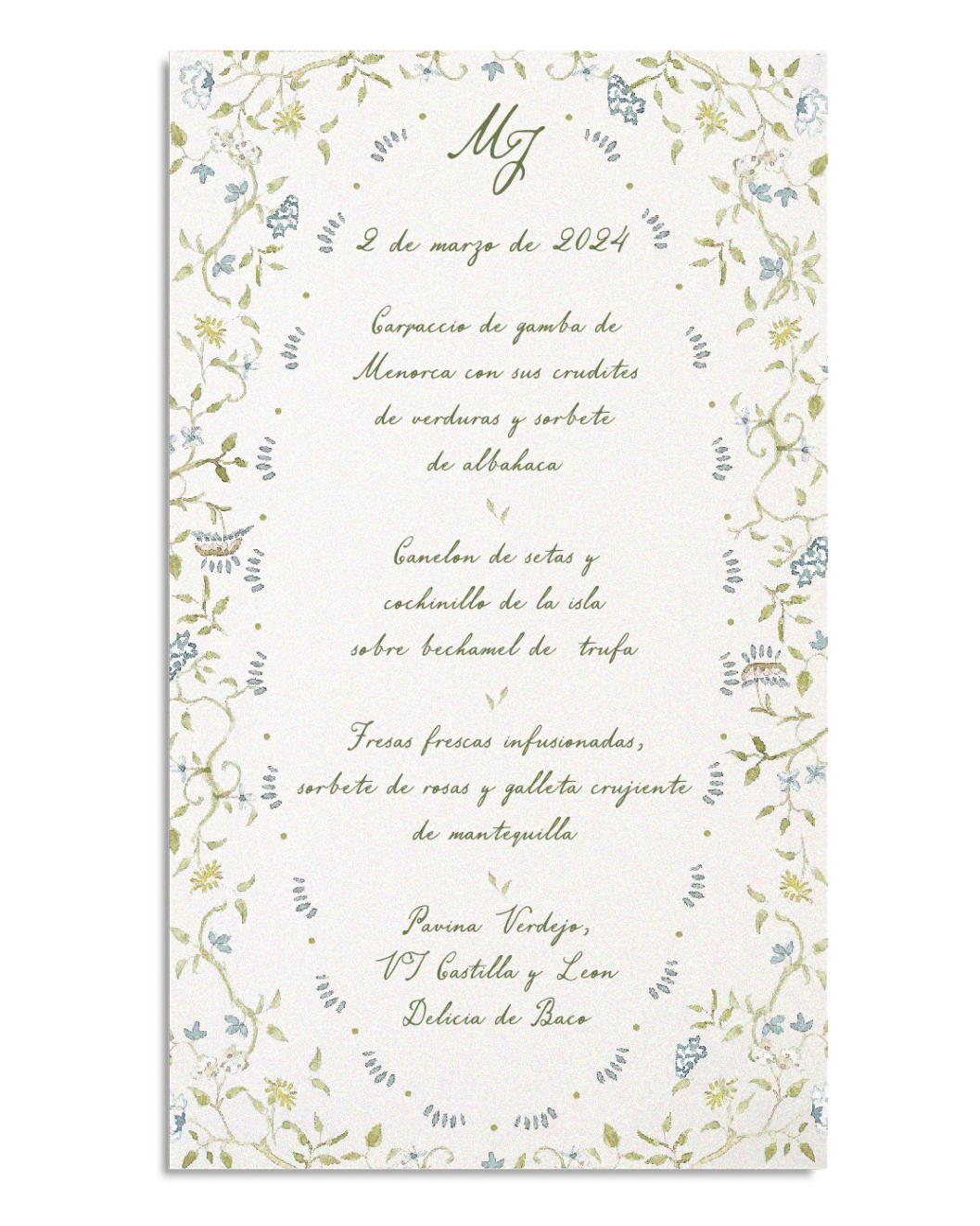 Minuta Pattern Botánico