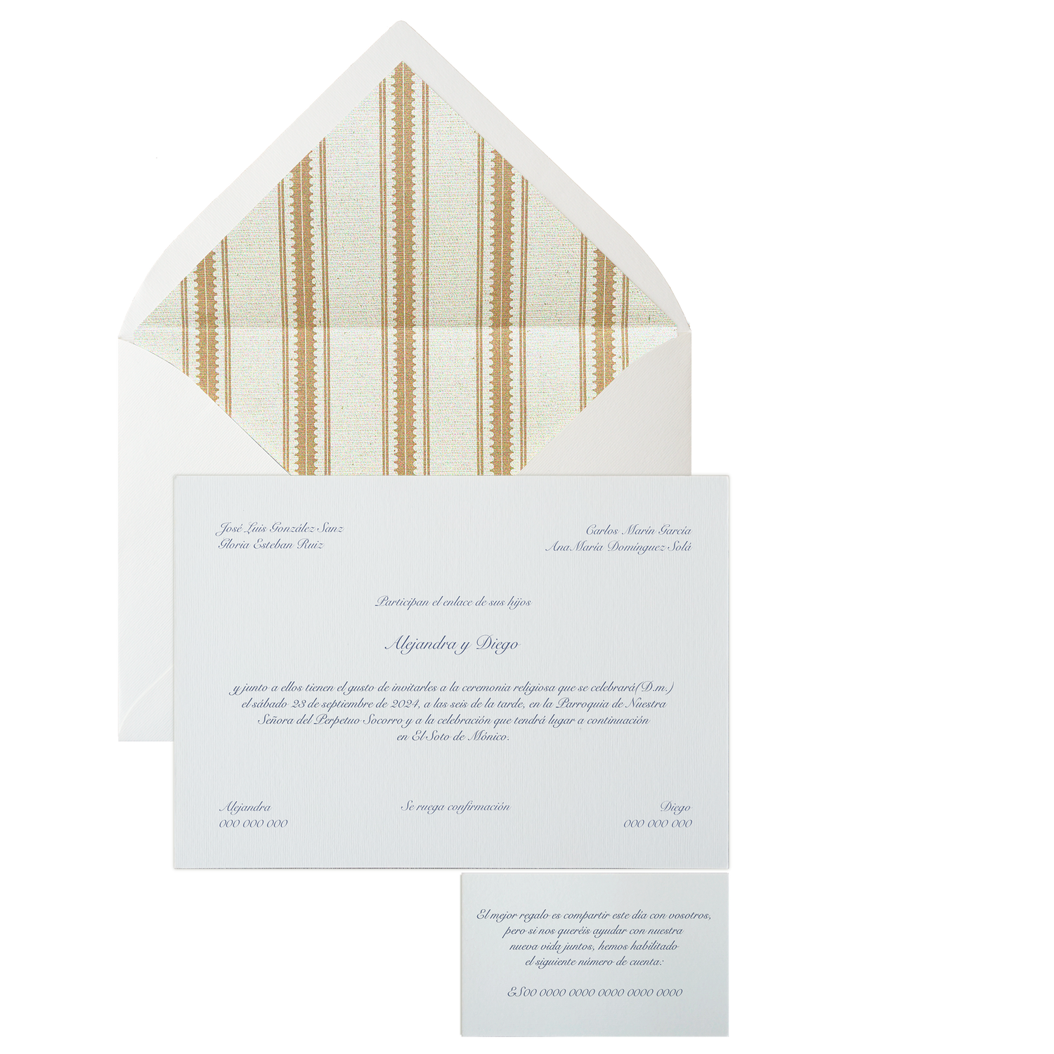 Invitación Pattern BIARRITZ teja