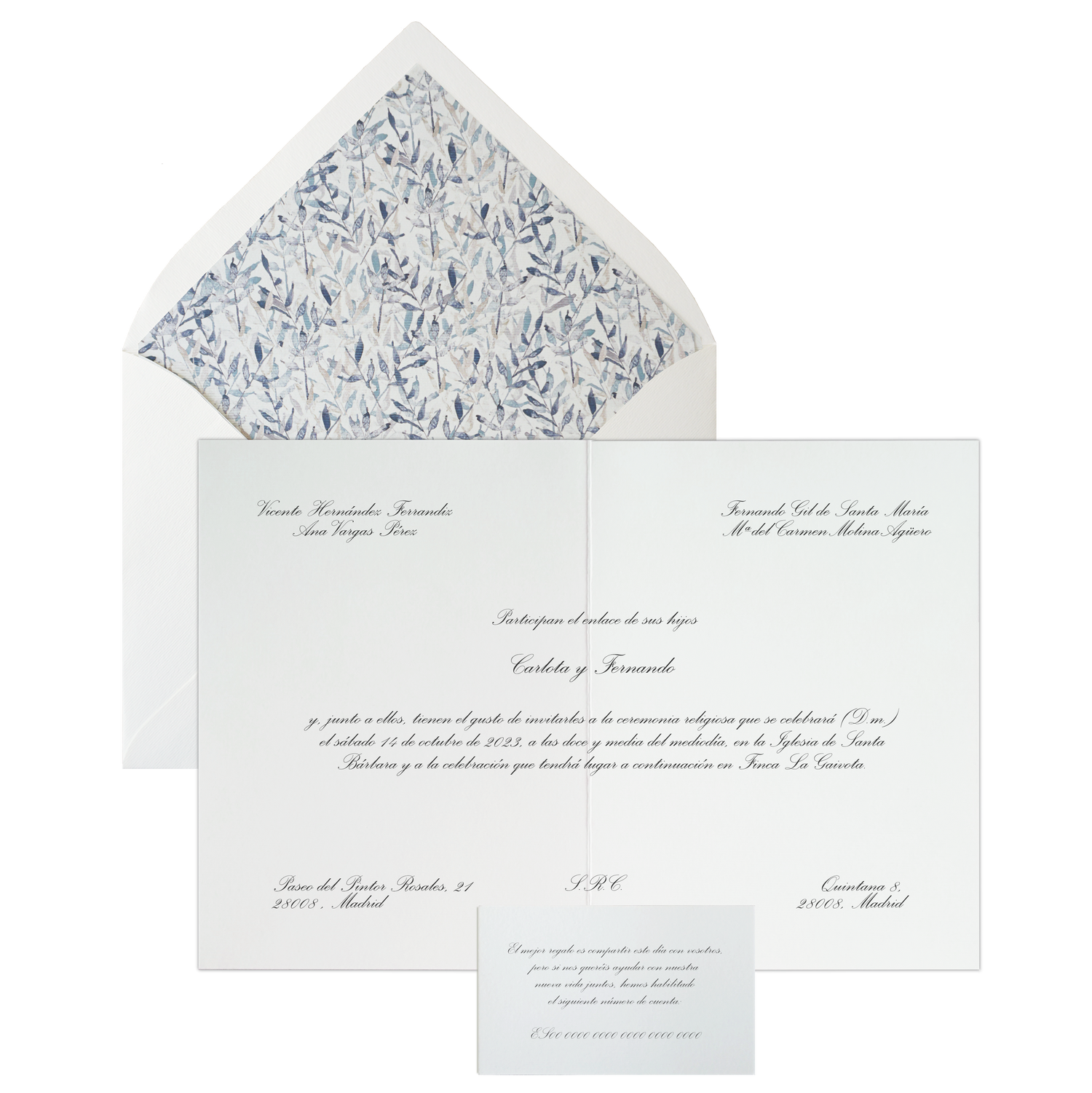 Invitación Pattern HOJAS