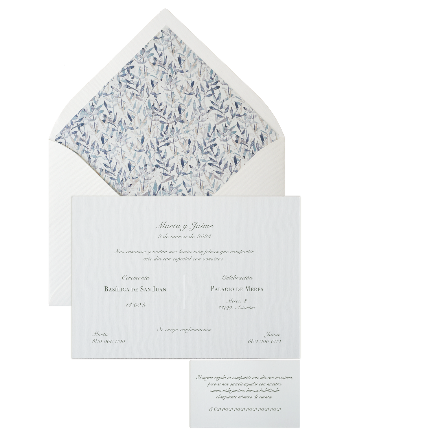 Invitación Pattern HOJAS