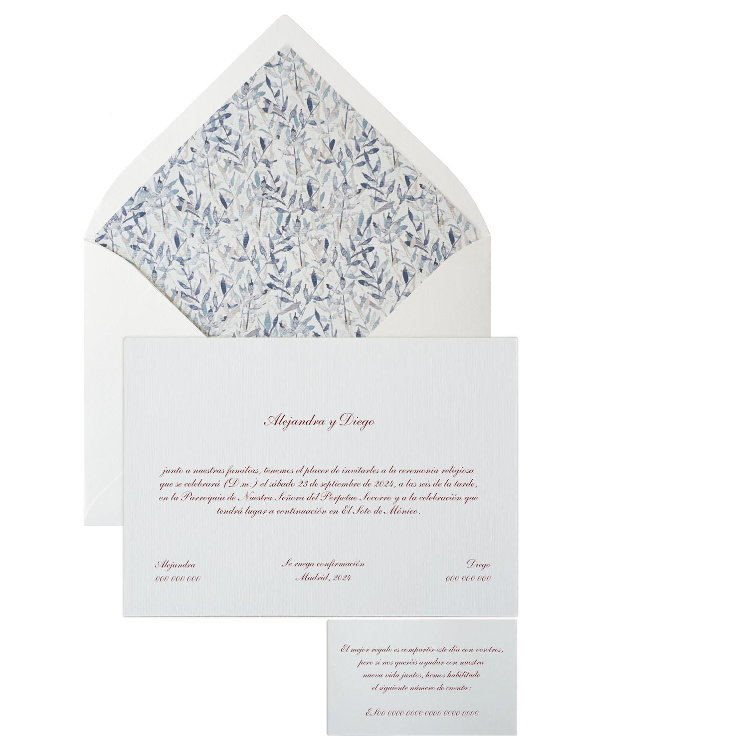 Invitación Pattern HOJAS