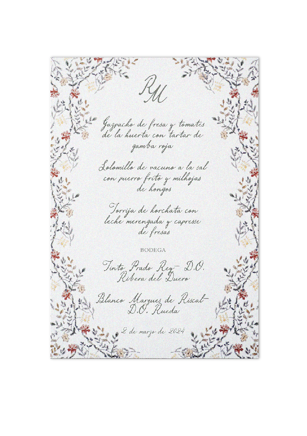 Minuta Pattern Inglés