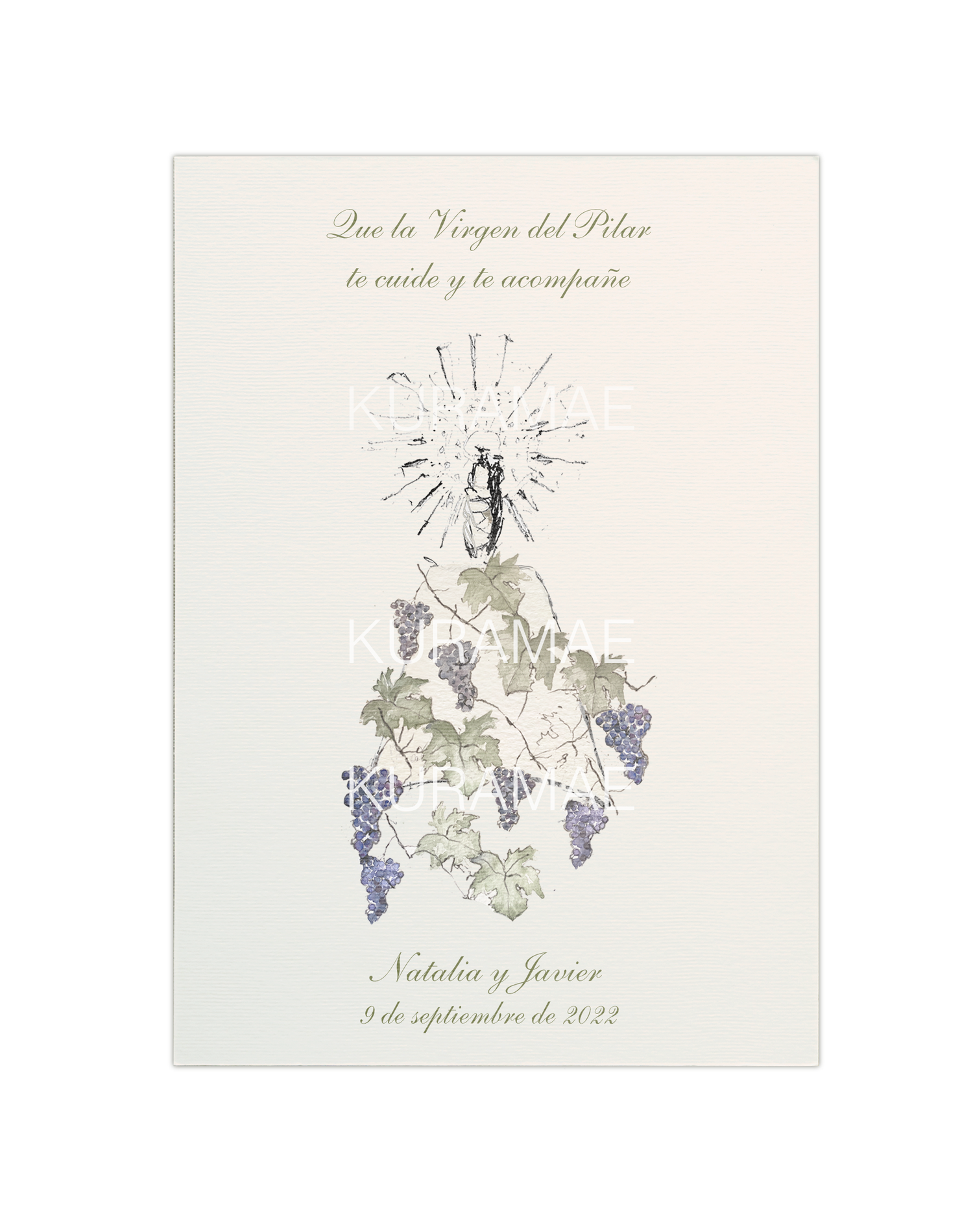 Estampa Virgen del Pilar Viña