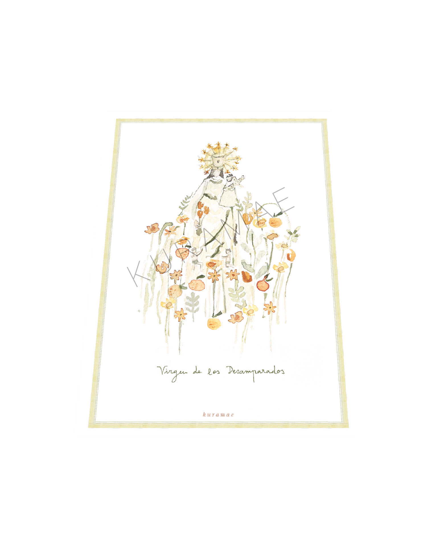 Lámina Virgen de los Desamparados
