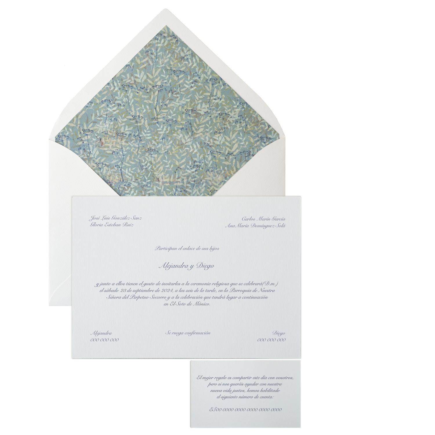 Invitación Pattern NORMANDIE OSCURO