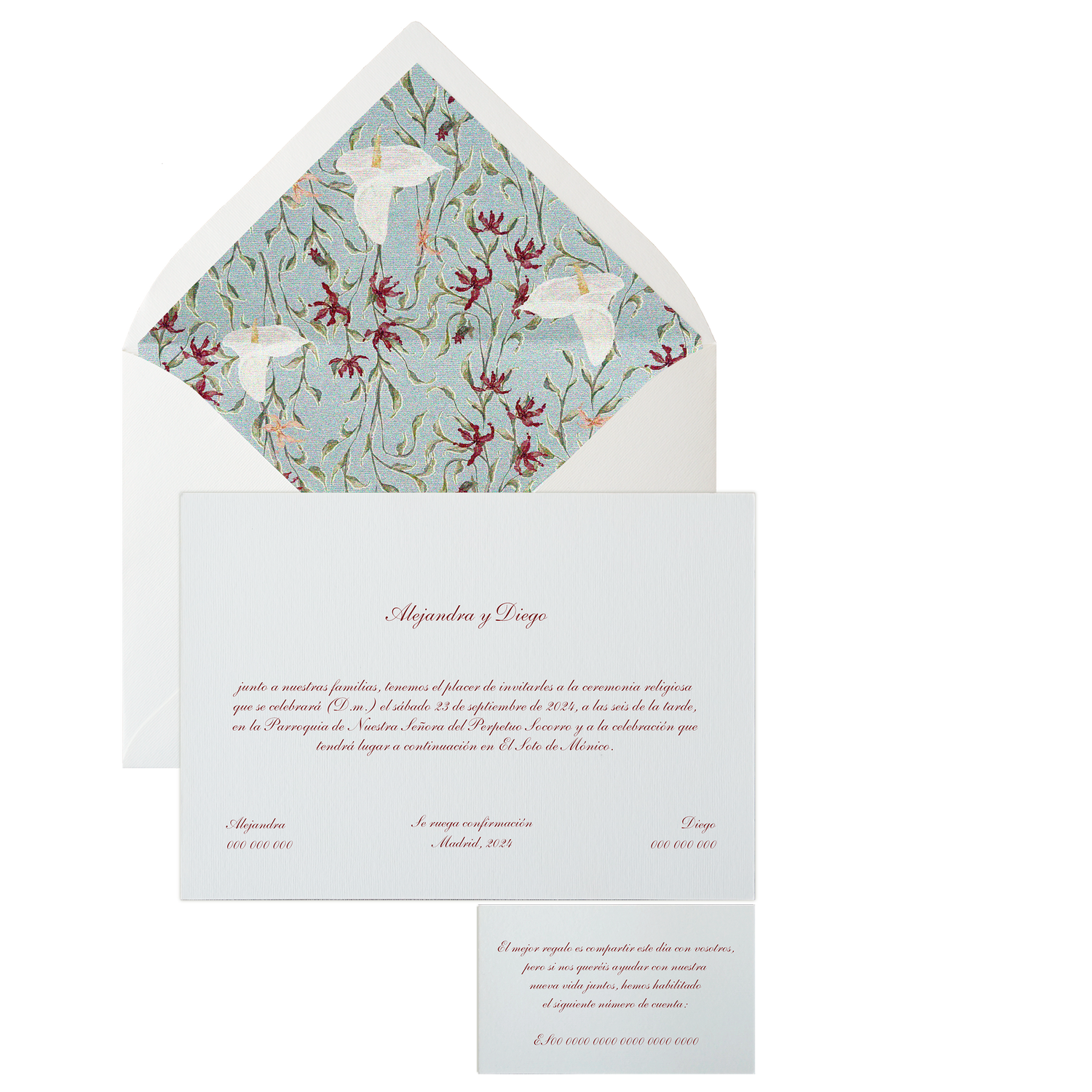 Invitación Pattern PUGLIA azul