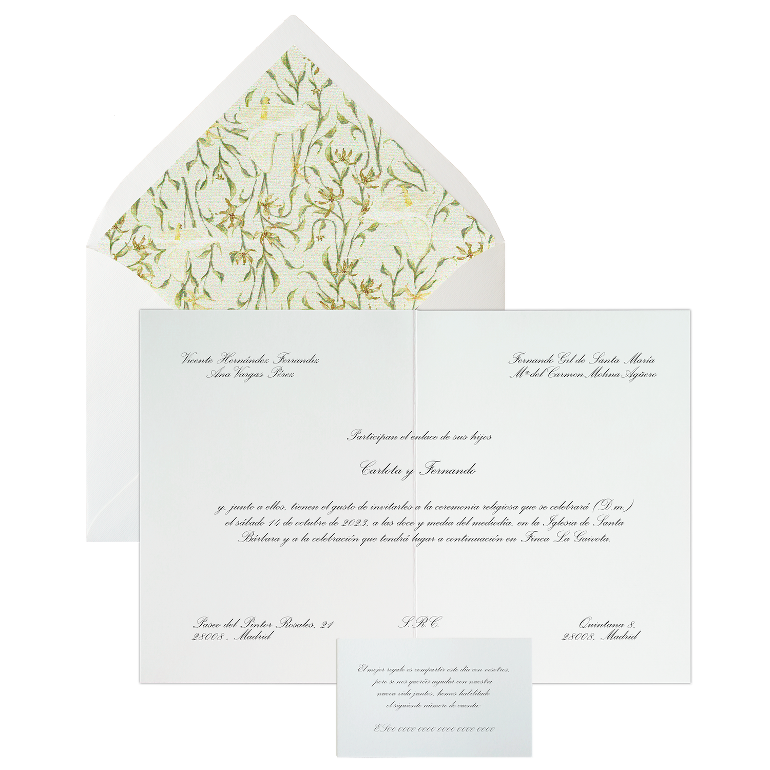 Invitación Pattern PUGLIA naranja