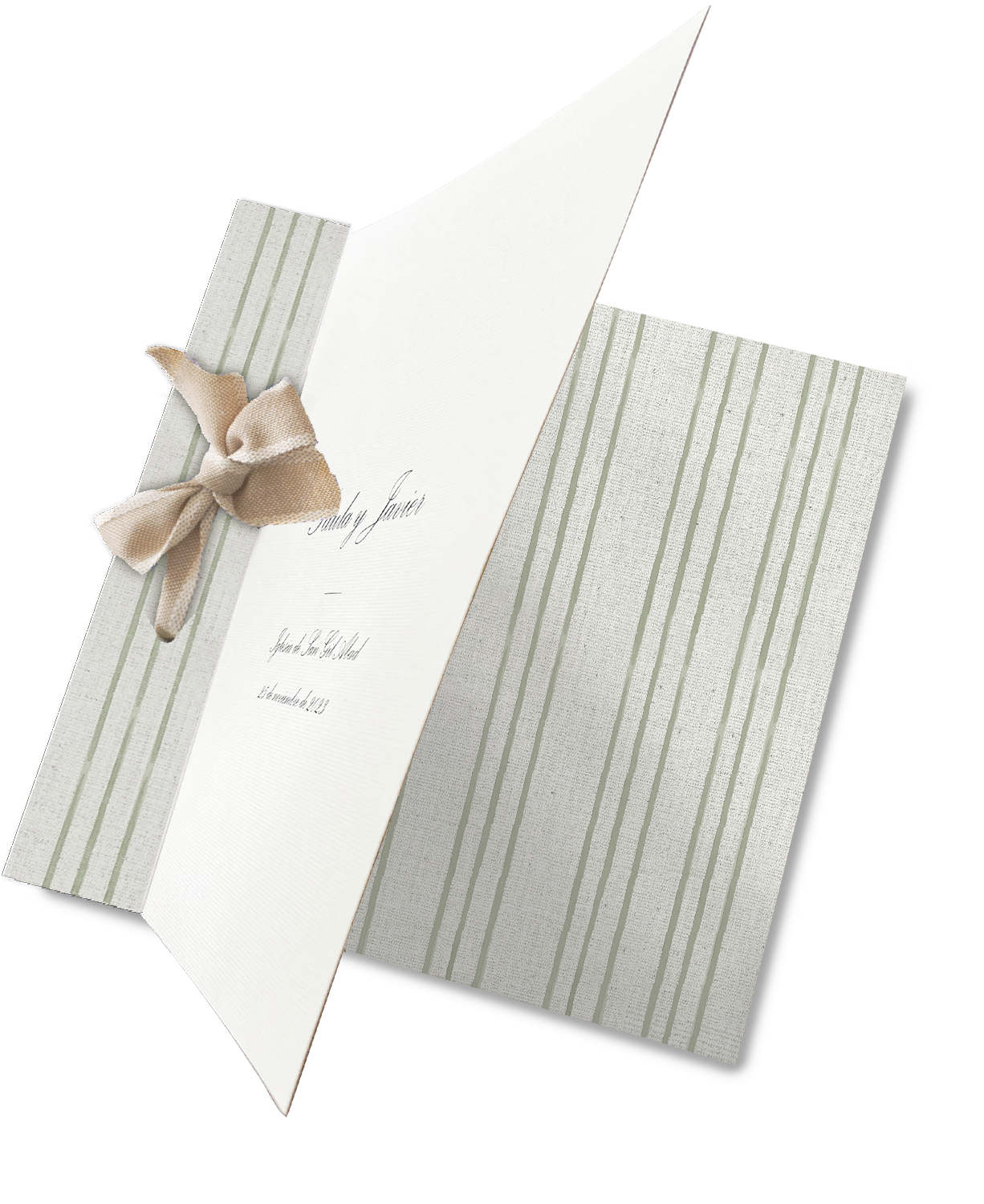 Libro de firmas Pattern RAYAS VERDES