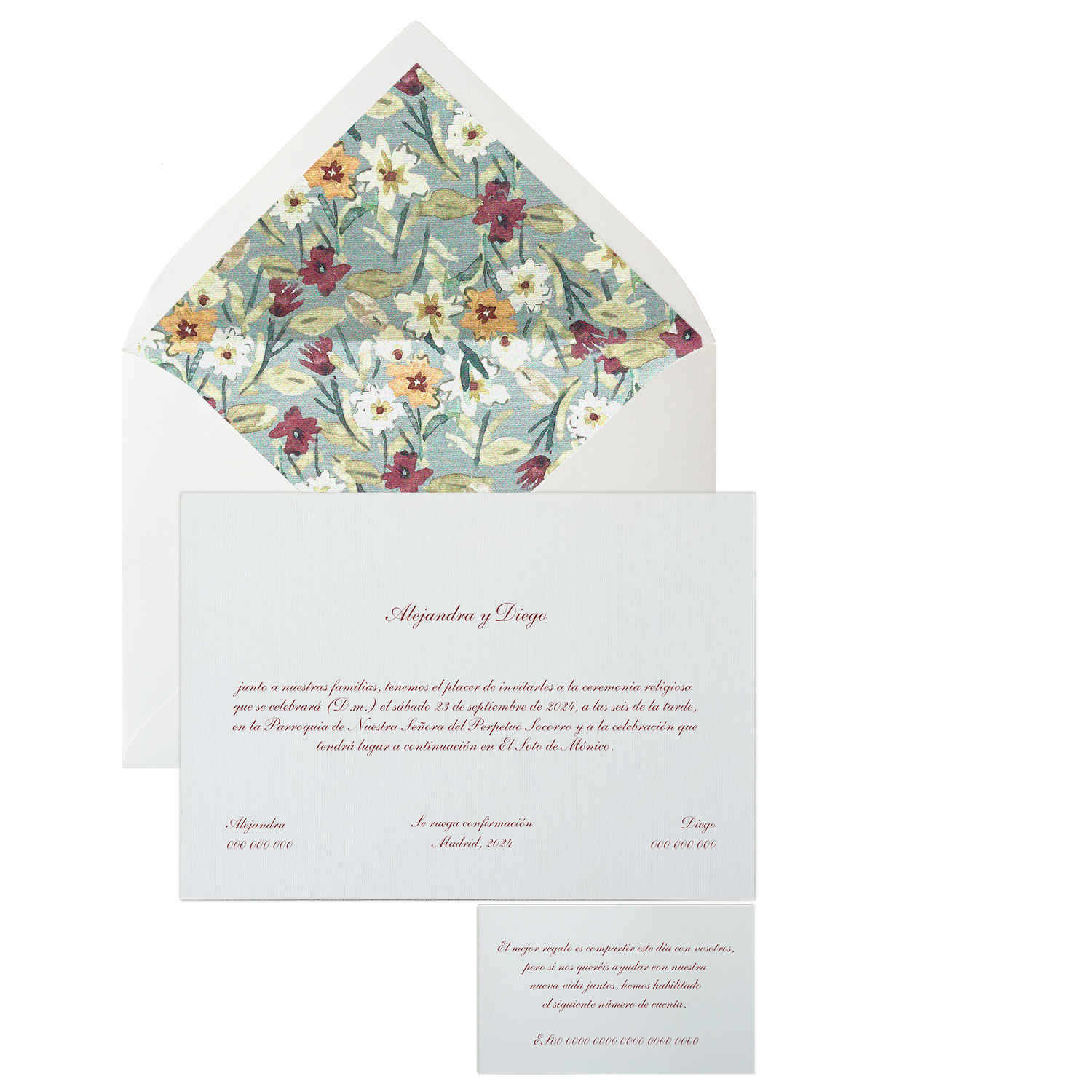 Invitación Pattern SINTRA azul