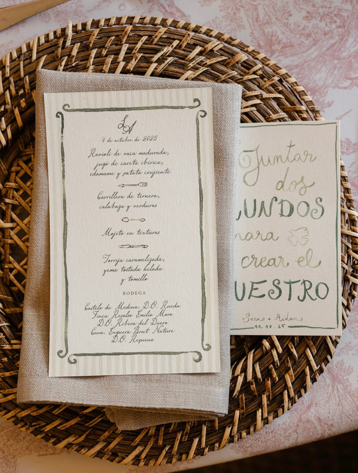 Minuta Pattern Rayas Verdes