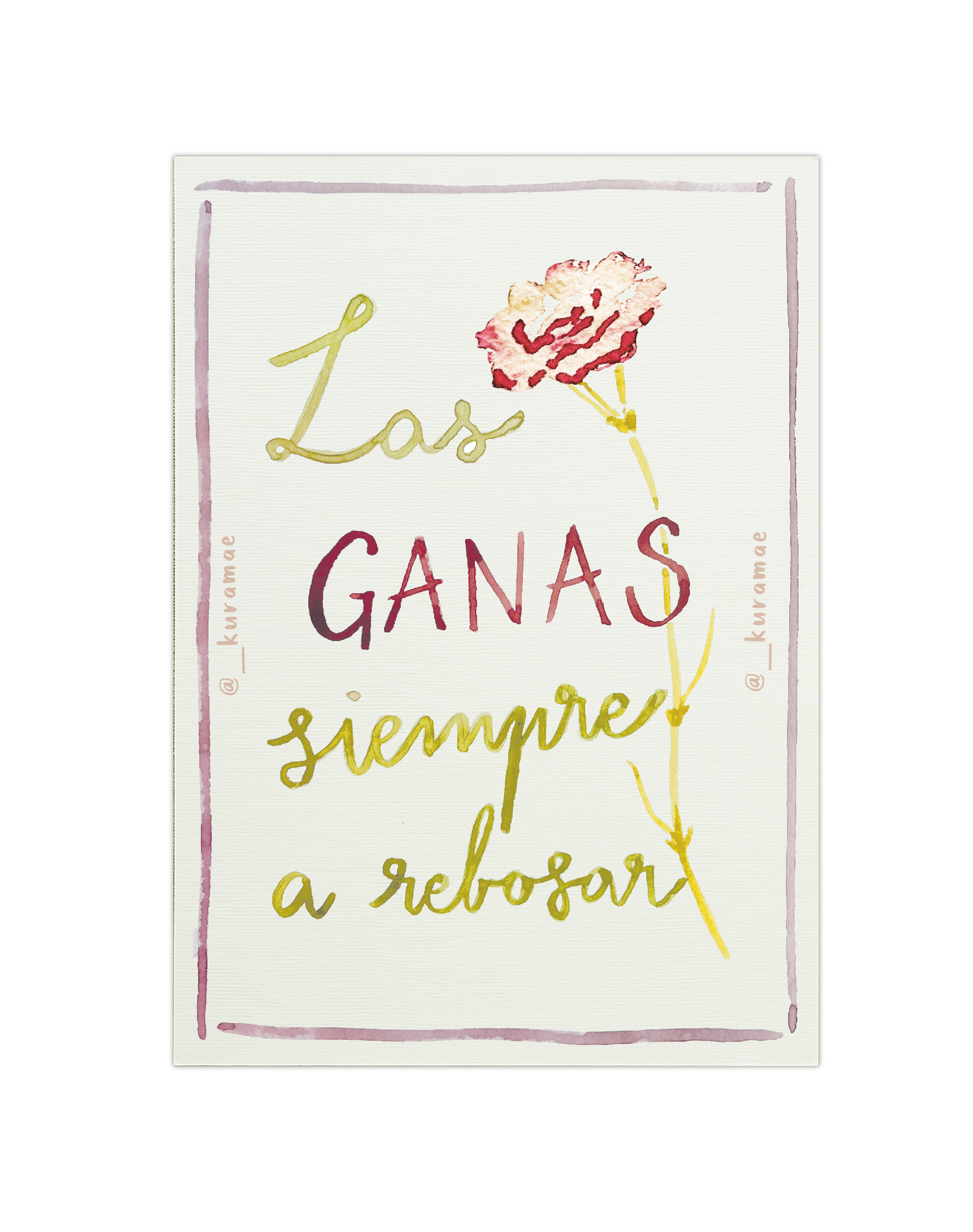 Lámina XS GANAS