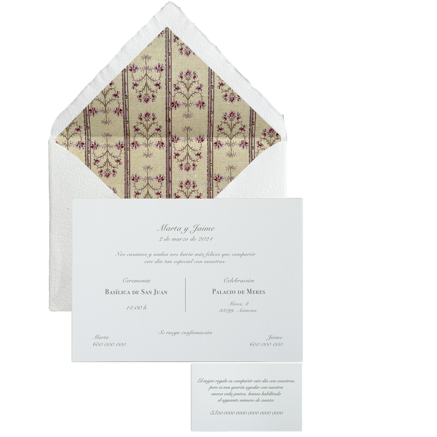 Invitación Pattern CHATEAU arena
