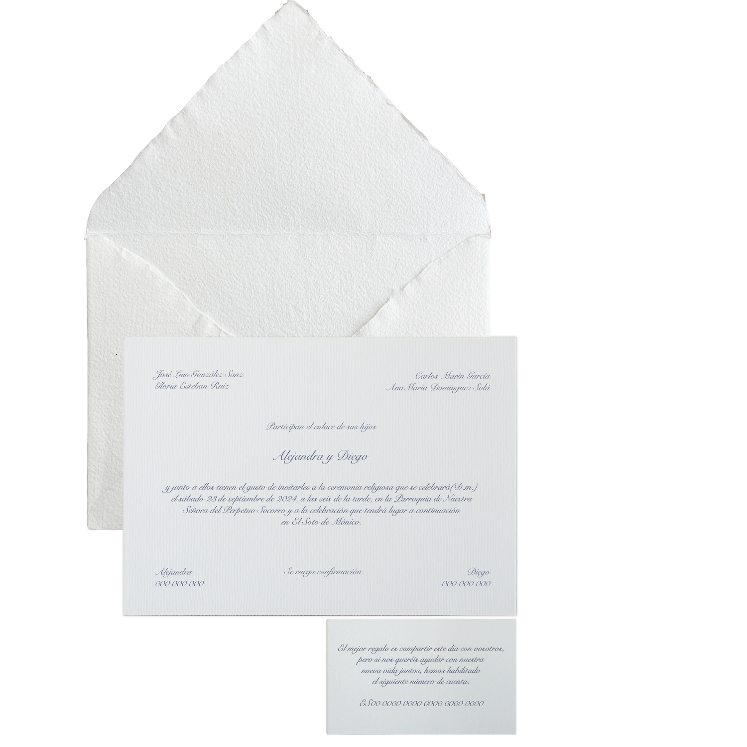 Invitación Artesano sin forro