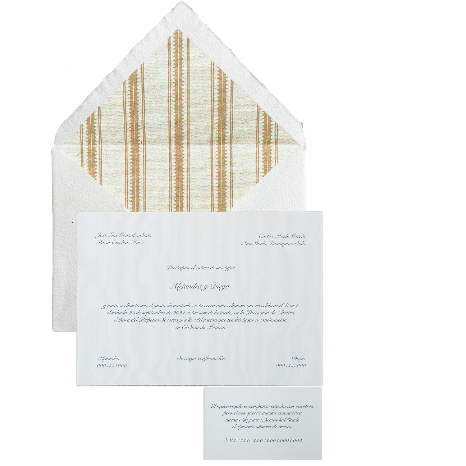 Invitación Pattern BIARRITZ teja