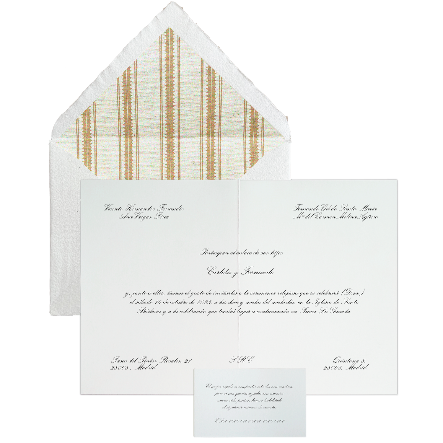 Invitación Pattern BIARRITZ teja