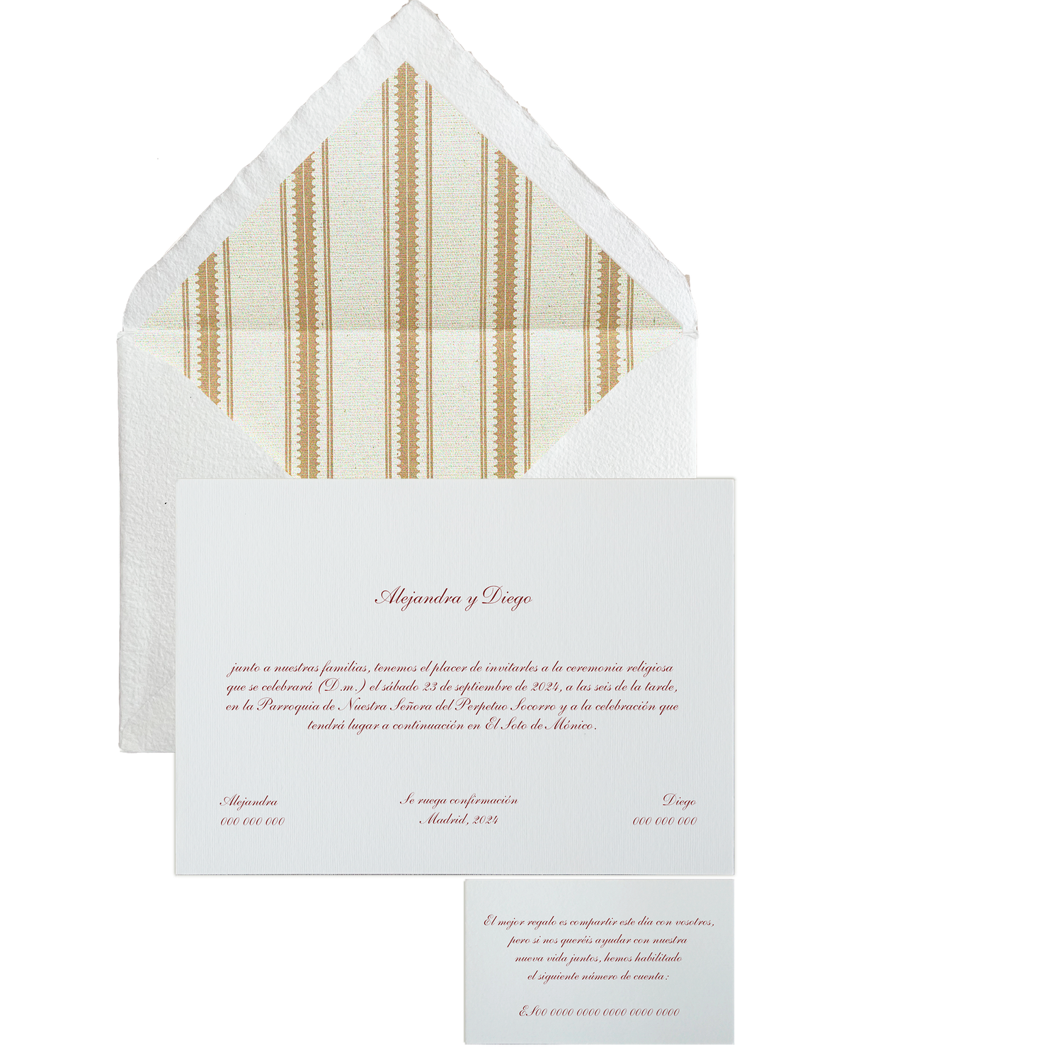 Invitación Pattern BIARRITZ teja