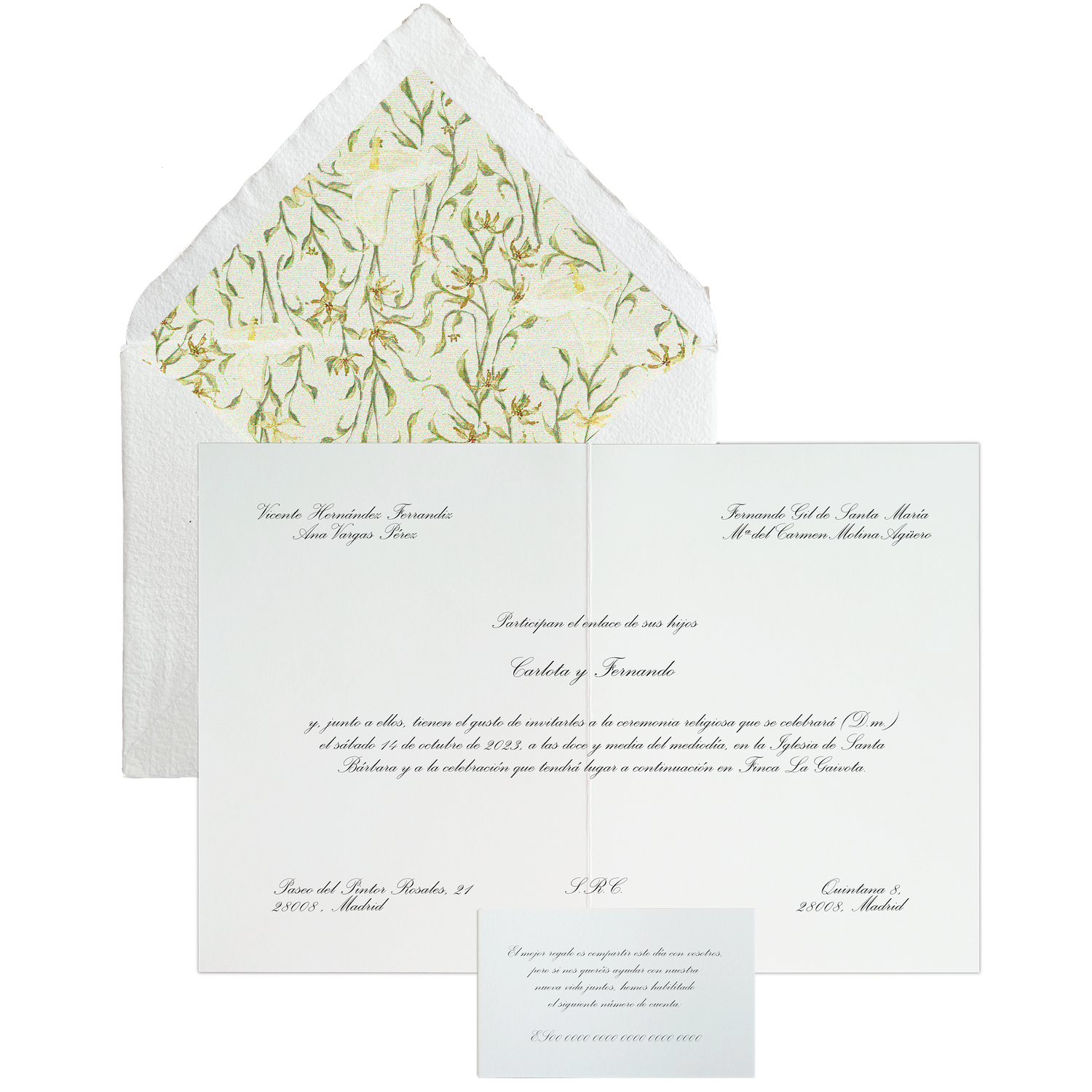 Invitación Pattern PUGLIA naranja