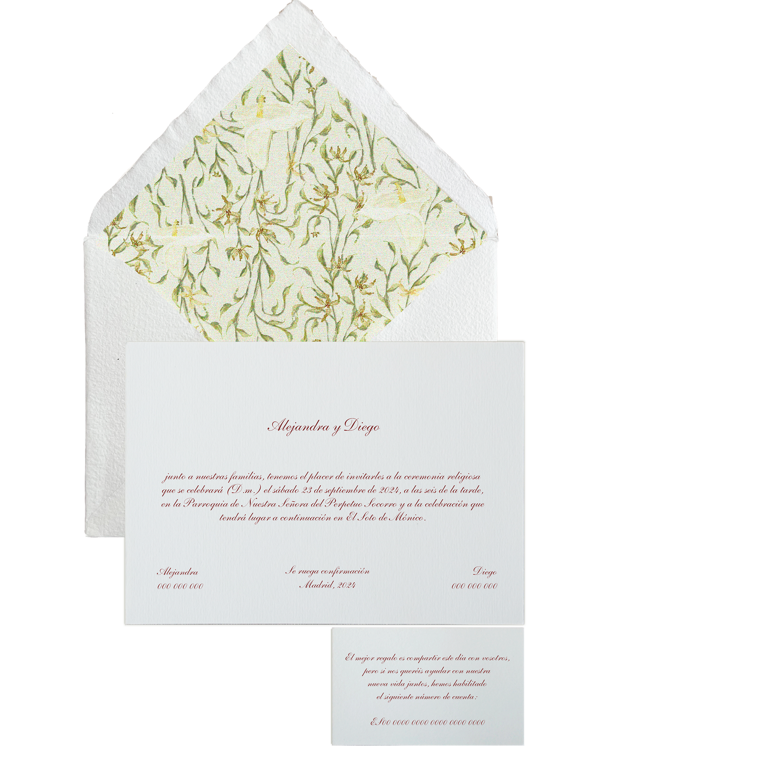 Invitación Pattern PUGLIA naranja