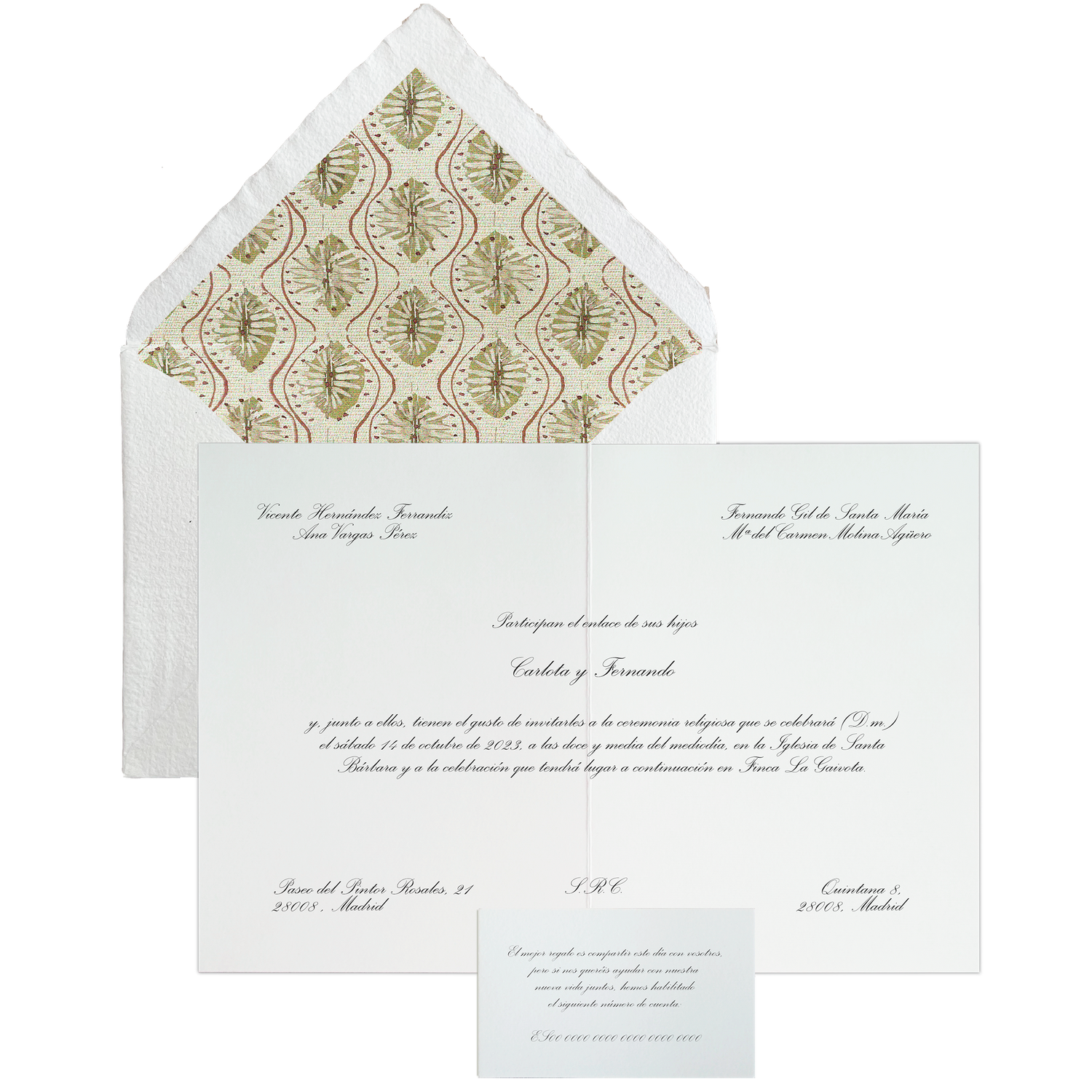 Invitación Pattern VICTORIA topo