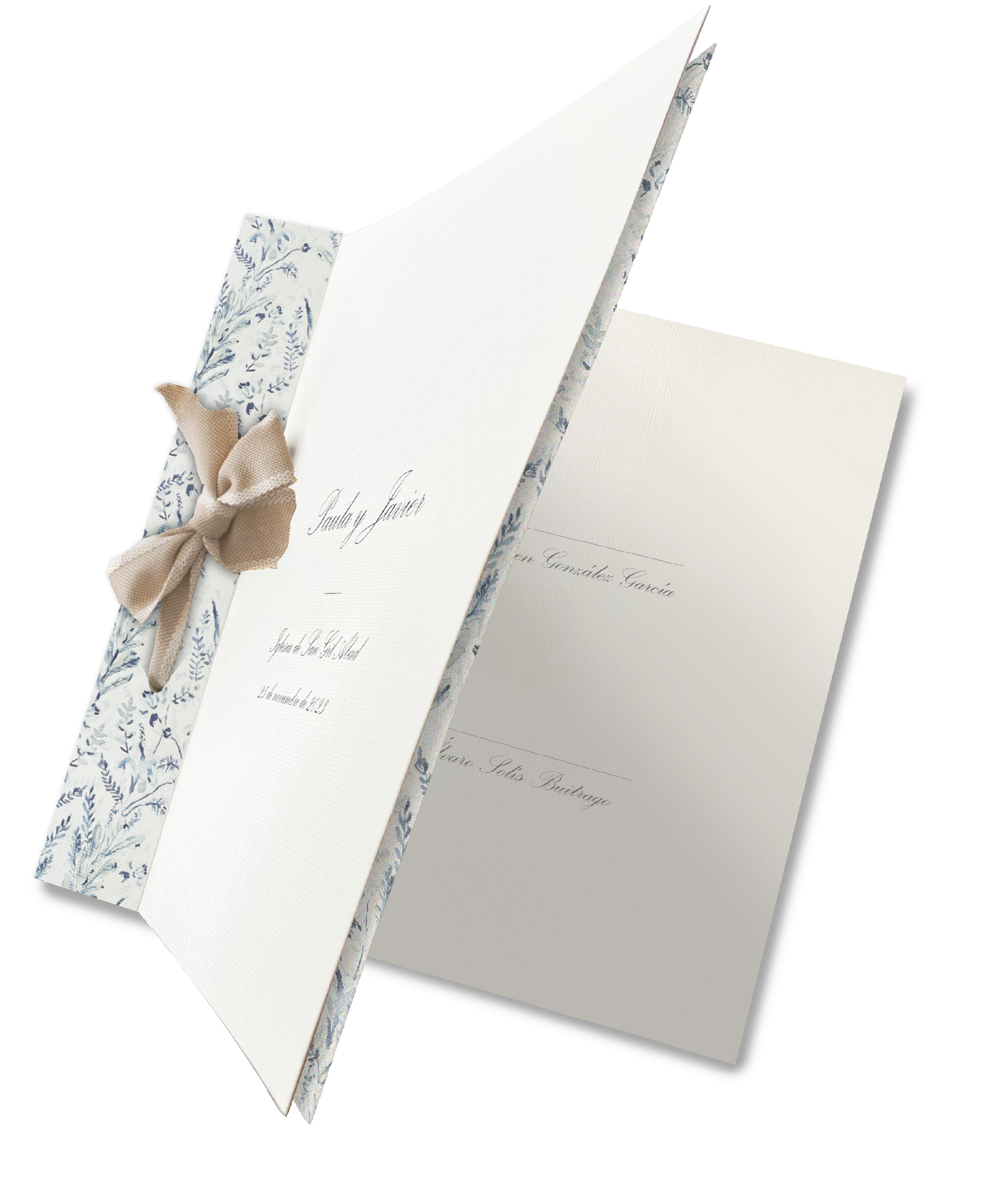 Libro de firmas Pattern BOSQUE AZUL
