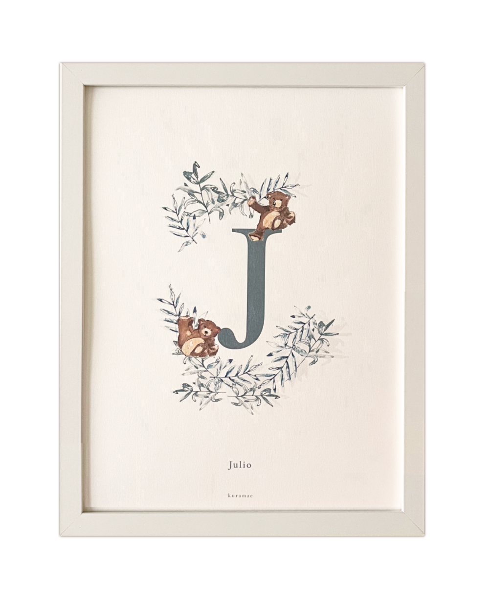 Inicial Osos Niño y Marco Blanco