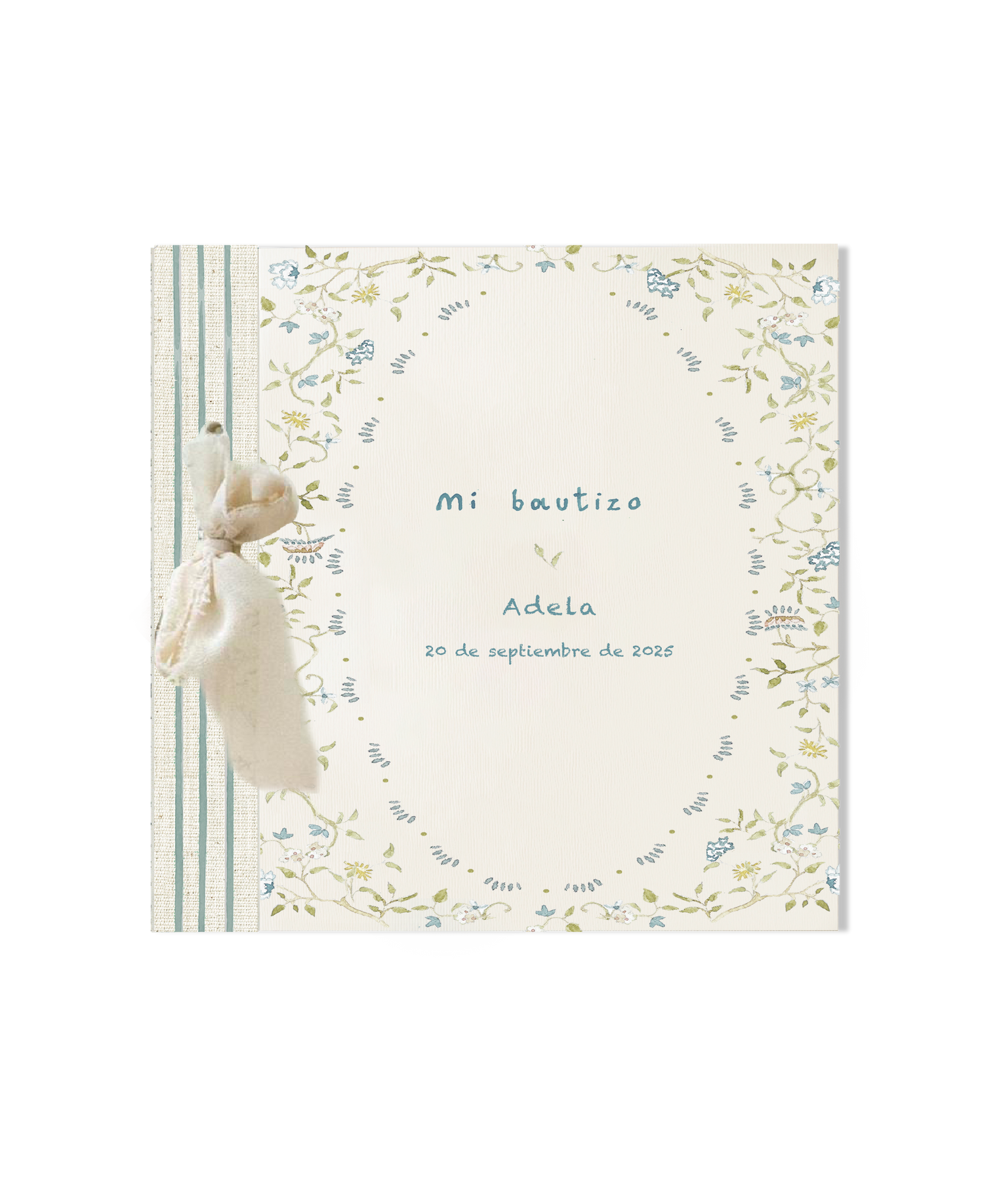 Libro de Bautizo Azul