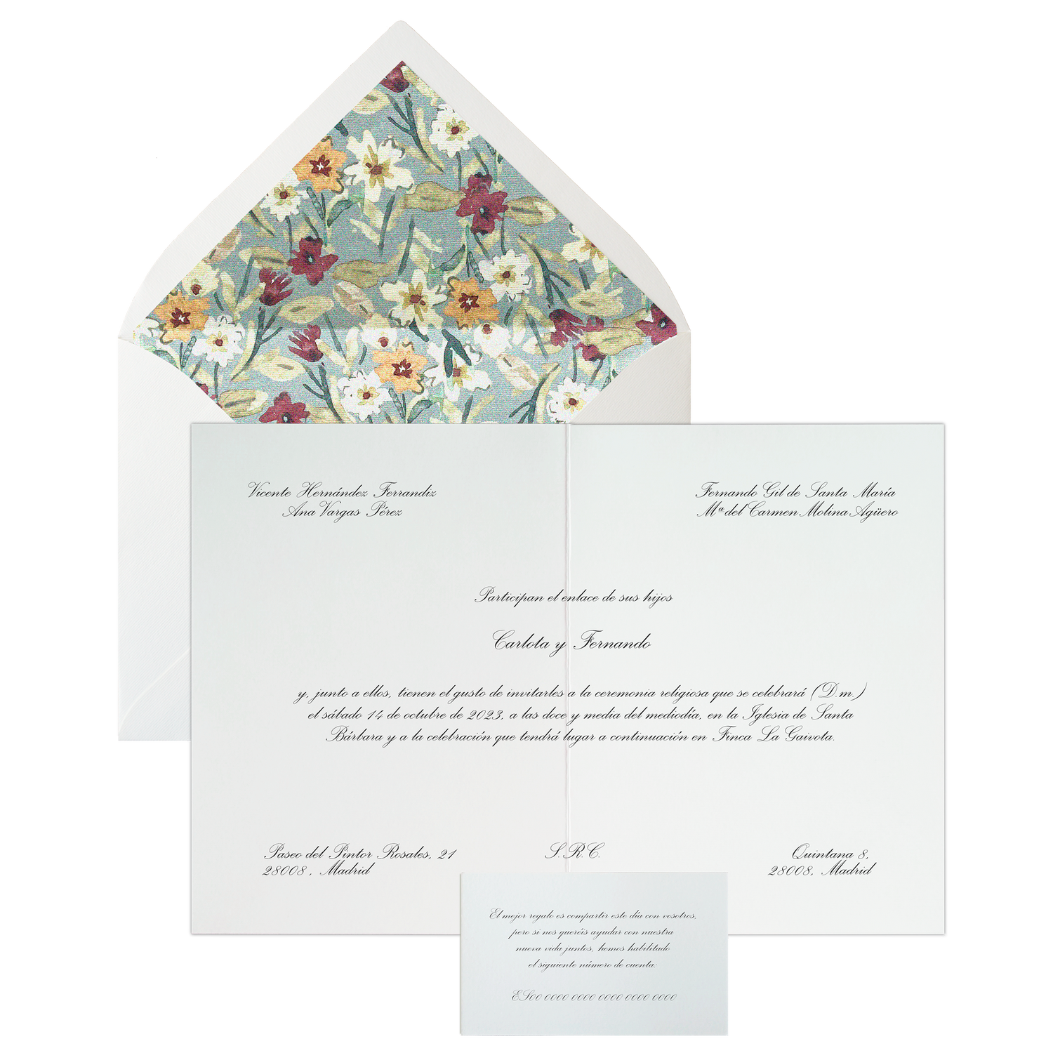 Invitación Pattern SINTRA azul