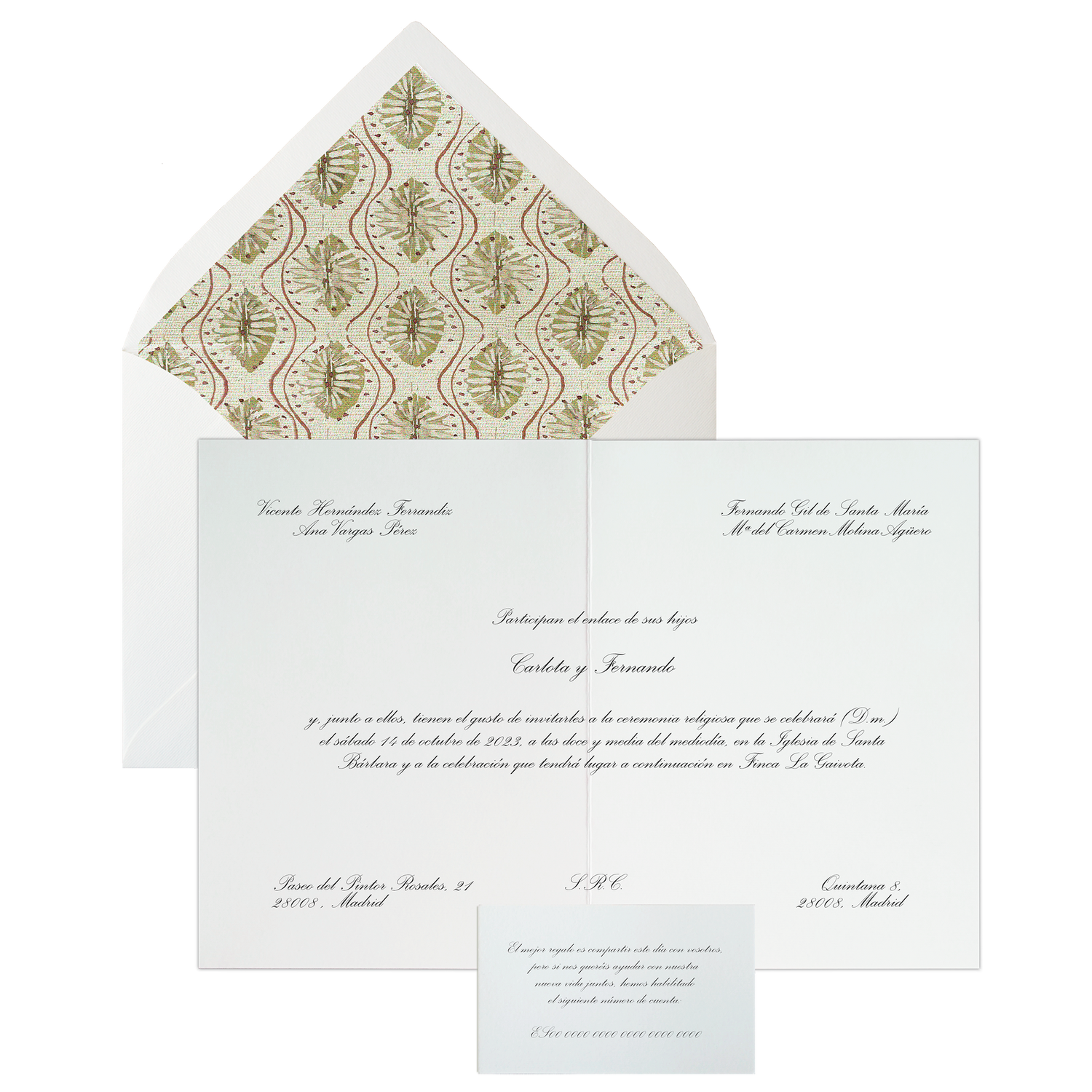 Invitación Pattern VICTORIA topo