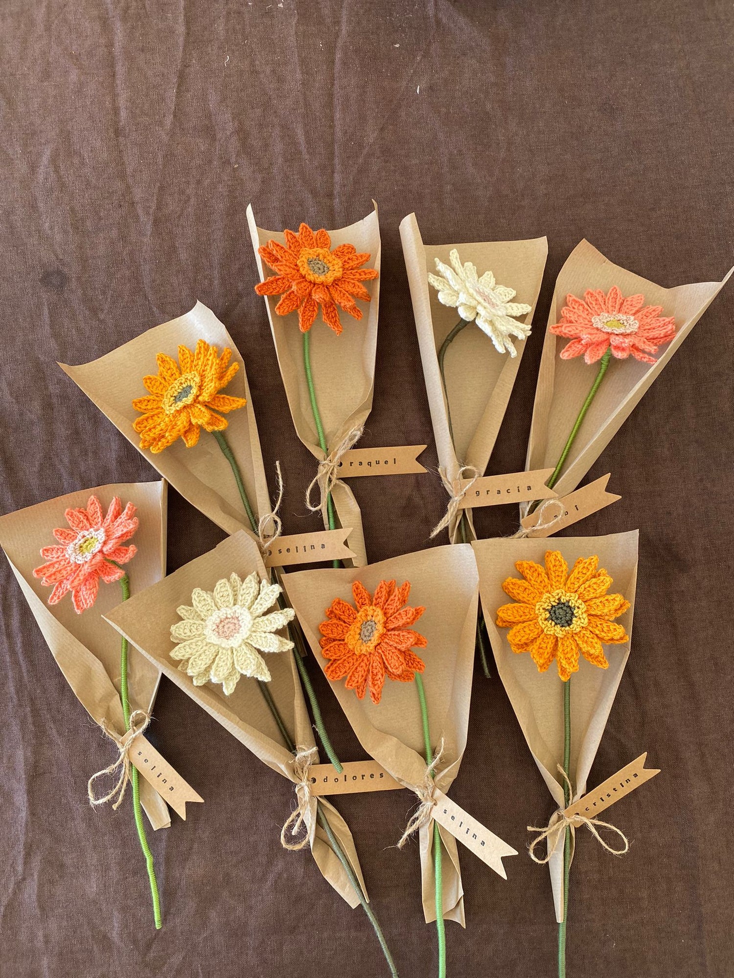 Gerbera de Crochet